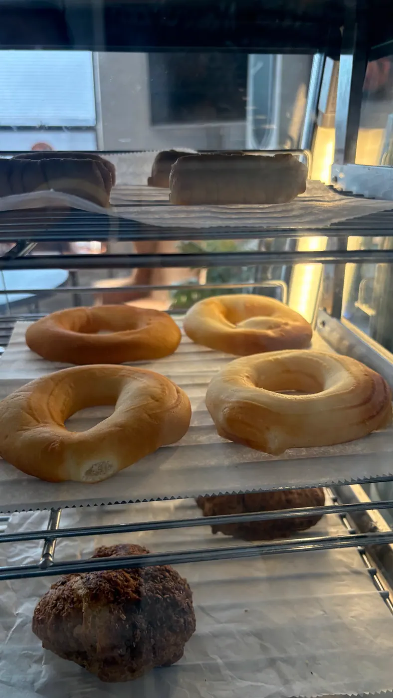 Baked goods in the Corona Corner Cafe display case